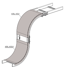 Крышка лестничного лотка KRL-KSV-300 R=300 HDG
